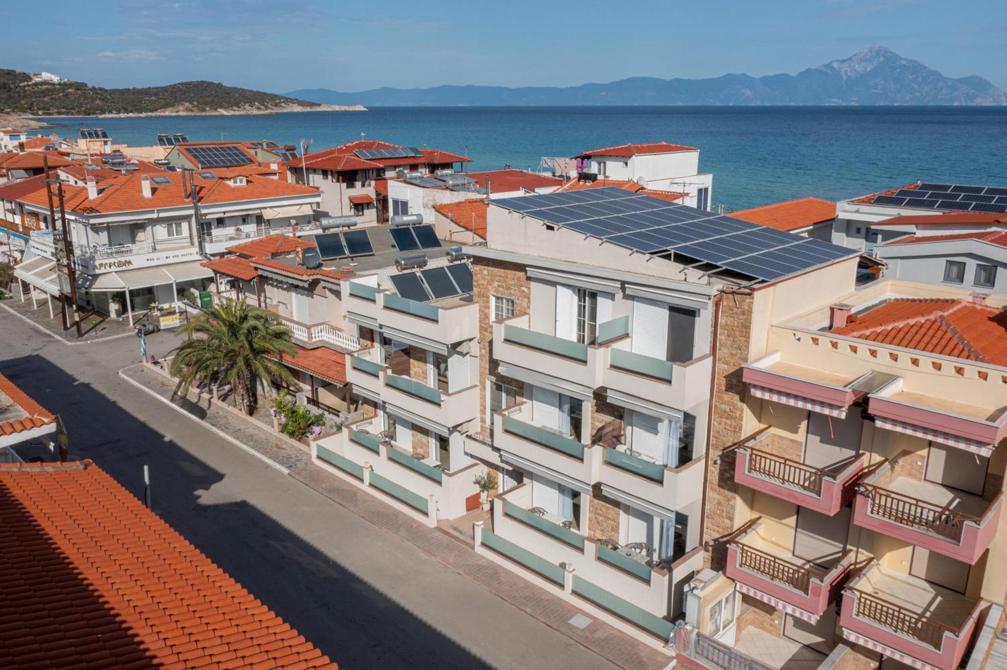 Villa Zoe On The Beach Sarti Exteriör bild